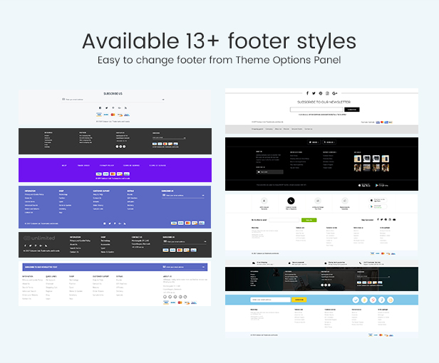 Infinit - Magento 2 & 1.9 Footer Styles
