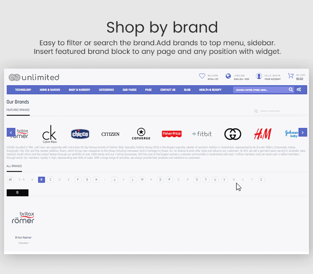 Infinit - Magento 2 & 1.9 Shop By Brand