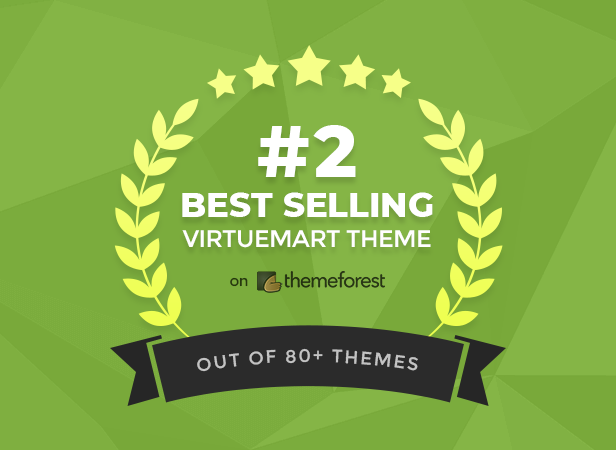 #2 Best Selling VirtueMart Theme on Themeforest
