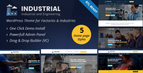 Industrial - Industry and Engineering WordPress Theme