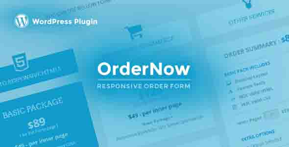 OrderNow - Responsive Order Form WordPress Plugin