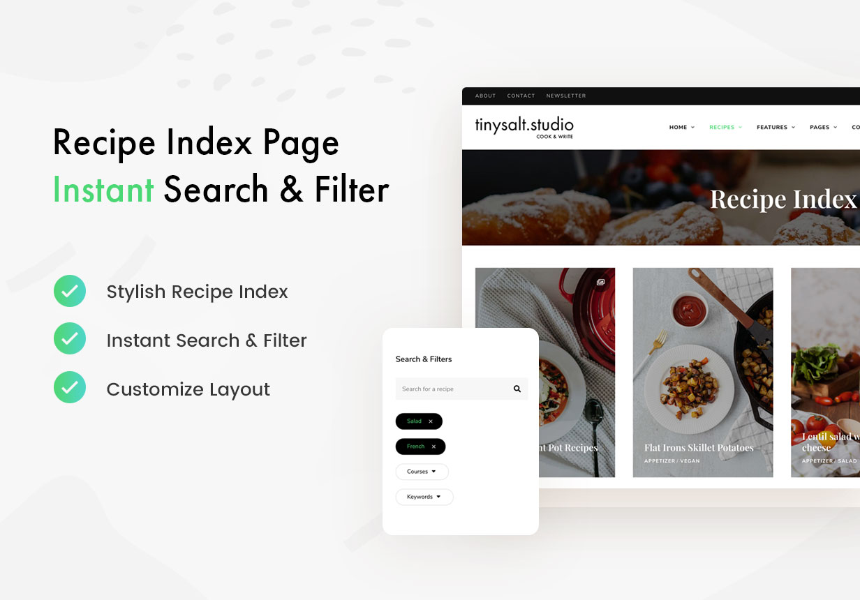 TinySalt - Recipe Index