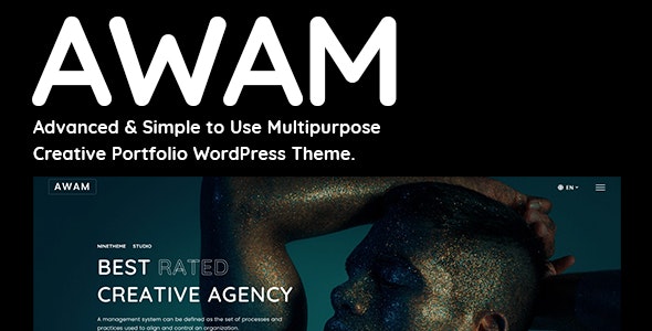 Awam - Elementor Free / Pro Creative Portfolio Agency WordPress Theme