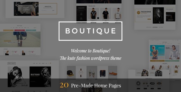 Boutique - Kute Fashion WooCommerce Theme ( RTL Supported )