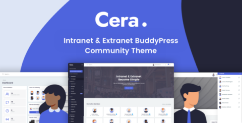 Cera - Intranet Document Sharing, Community Knowledge Base & E-learning Theme