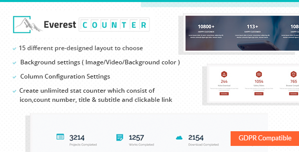 Everest Counter - Beautiful Stat Counter Plugin for WordPress