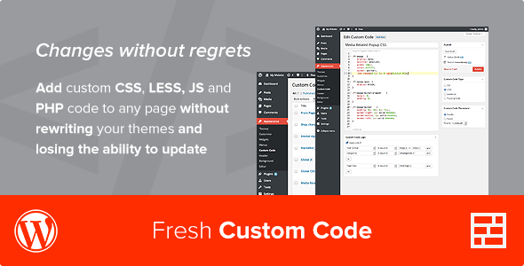 Fresh Custom Code - CSS/JS/PHP - WordPress Plugin
