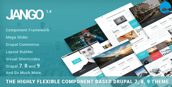 Jango | Highly Flexible Component Based Drupal 7, 8, 9 Theme
