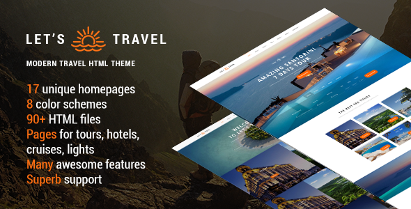 Let's Travel - Responsive Travel Booking Site Template
