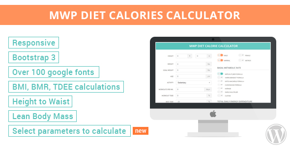MWP Wordpress Diet Calorie Calculator