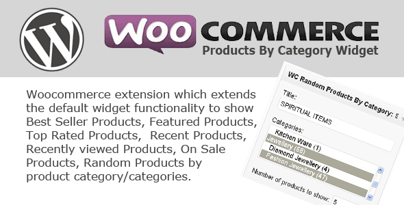 WC Products By Category Widget