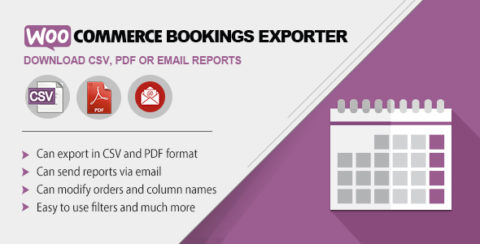 WooCommerce Bookings Exporter | Download CSV, PDF or Email Reports