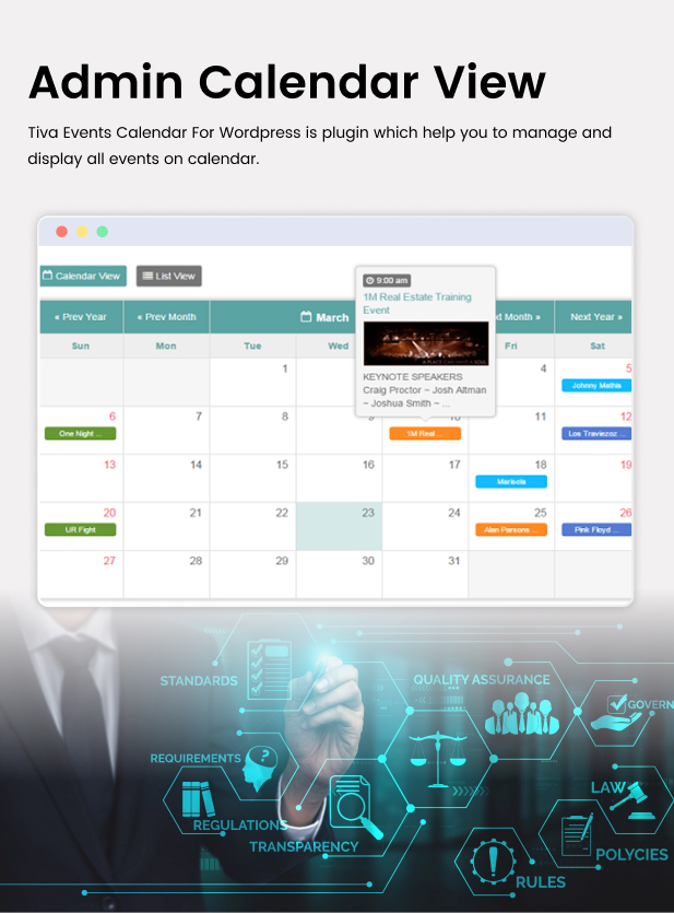 Tiva Events Calendar For WordPress - 9