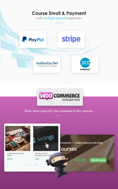Sell Course with WooCommerce