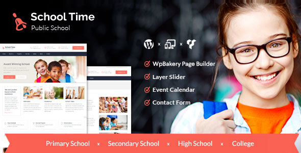 School Time - Modern Education WordPress Theme