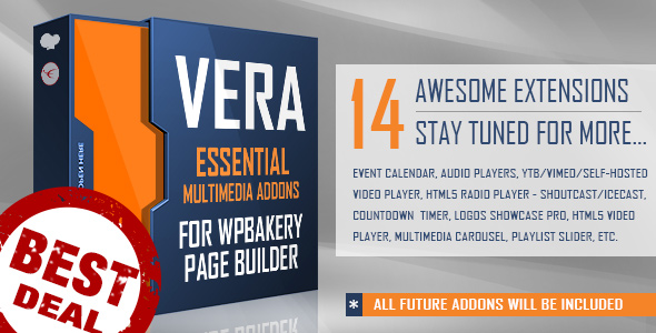 Vera - Essential Multimedia Addons for Visual Composer or WPBakery Page Builder