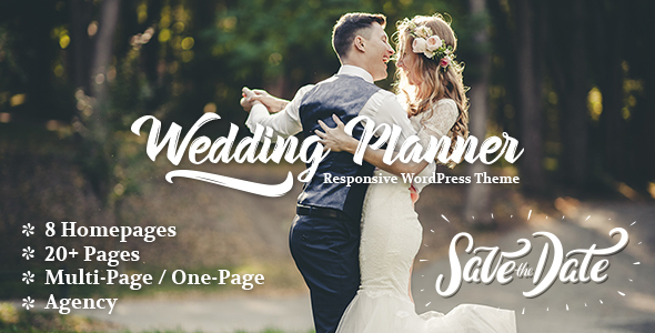Wedding Planner - Responsive WordPress Theme