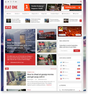 FlatOne - News WordPress Theme