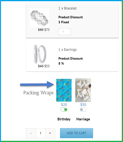 WooCommerce bundle - Gift Wrap
