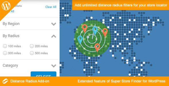 Distance Radius Add-on for WordPress