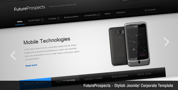 FutureProspects Stylish Corporate Joomla Template
