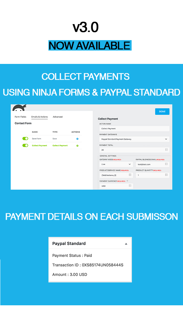 PayPal Standard Payment Gateway for Ninja Forms - 2
