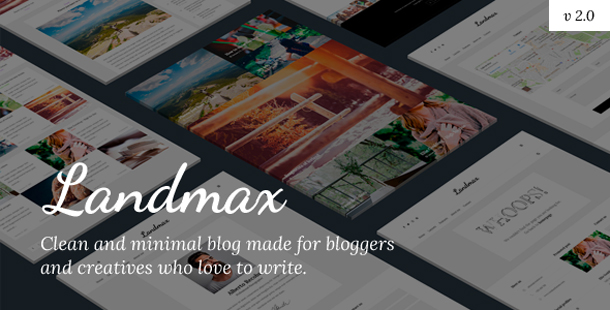 Landmax WP - Minimal Blog Theme