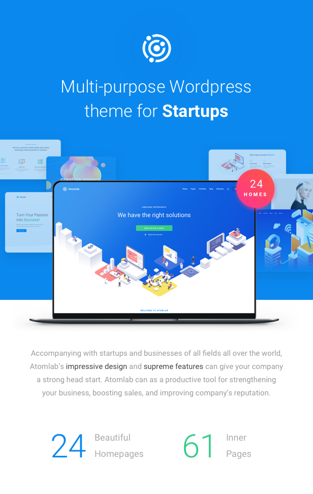 Startup WordPress Theme - New Homepages - New Homepages