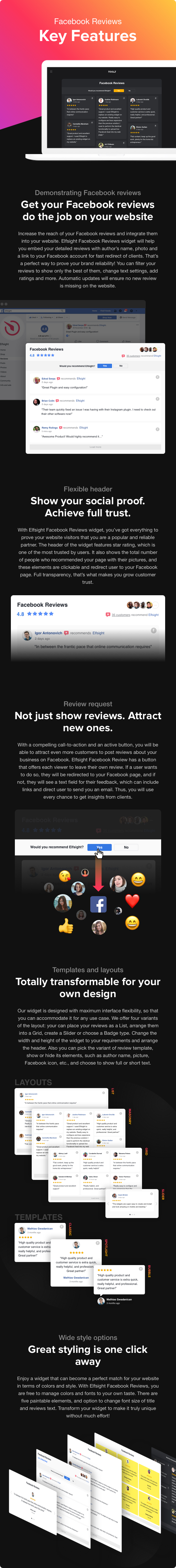 Facebook Reviews - WordPress Facebook Reviews plugin - 1