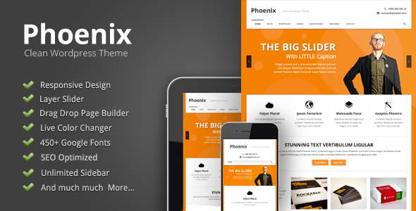 Phoenix - Clean Responsive Wordpress Theme