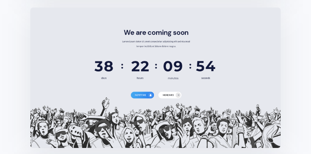 Deadline - React Coming Soon Templates with Next JS & Gatsby JS - 5