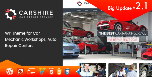 Car Shire || Auto Mechanic & Repair WordPress Theme