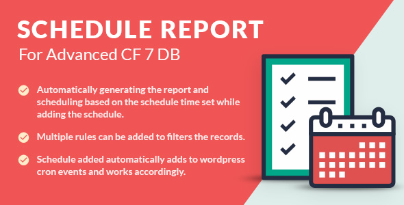 Schedule Report For Advanced CF7 DB