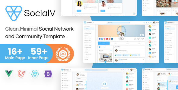 SocialV - Vue 3, React Js, HTML Social Network & Community Bootstrap 5 Admin Template