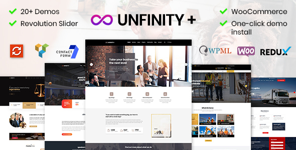 Unfinity - One page WordPress