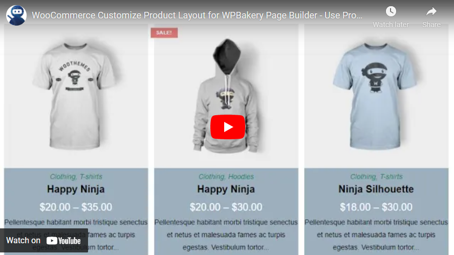 WooCommerce Customize Product Layout for WPBakery Page Builder - 3