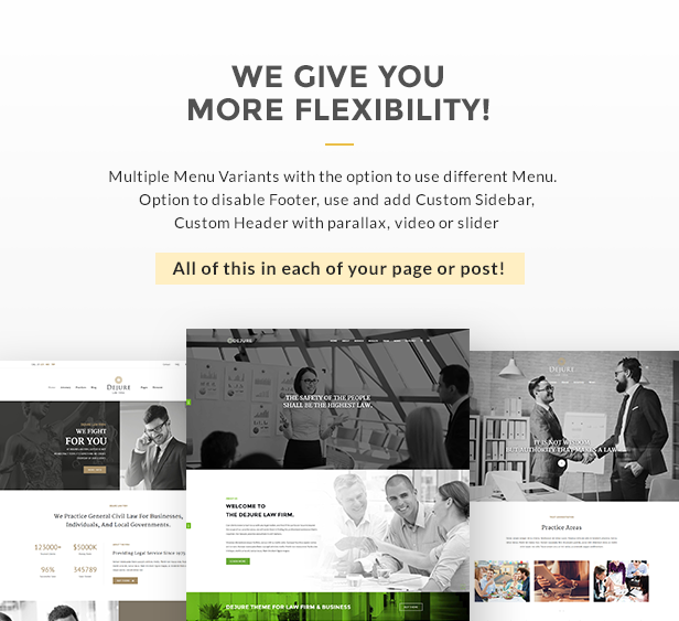 Dejure Responsive WP Theme for Law firm & Business - 4