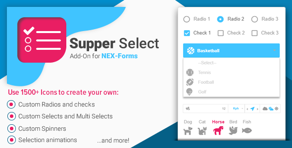Super Select for NEX-Forms - CodeCanyon Item for Sale