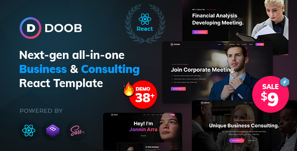 Doob - Business and Consulting React Teamplate