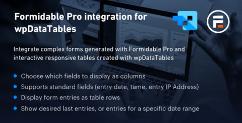 Formidable Forms integration for wpDataTables