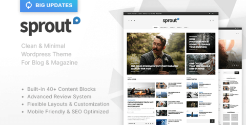 Sprout - Clean Blog/News/Magazine Responsive Theme