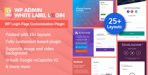 WP Admin White Label Login - WordPress Plugin For Advanced Customizable Login page