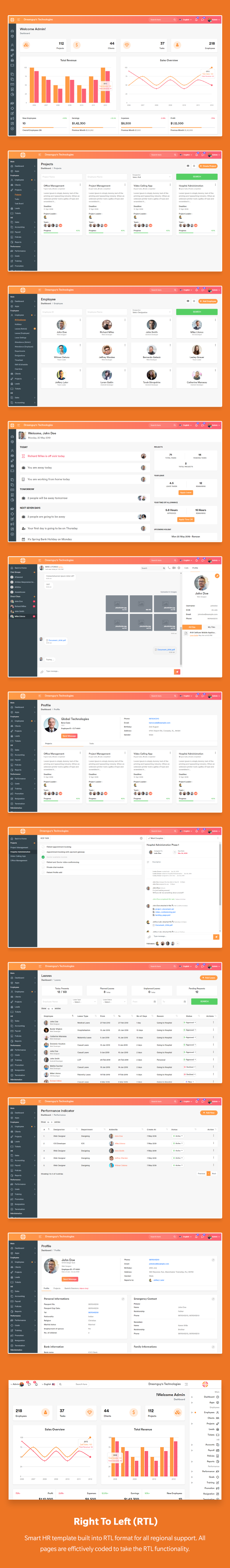 SmartHR - HR Payroll Project & Employee Management Bootstrap React Admin Dashboard Template (ReactJS - 3