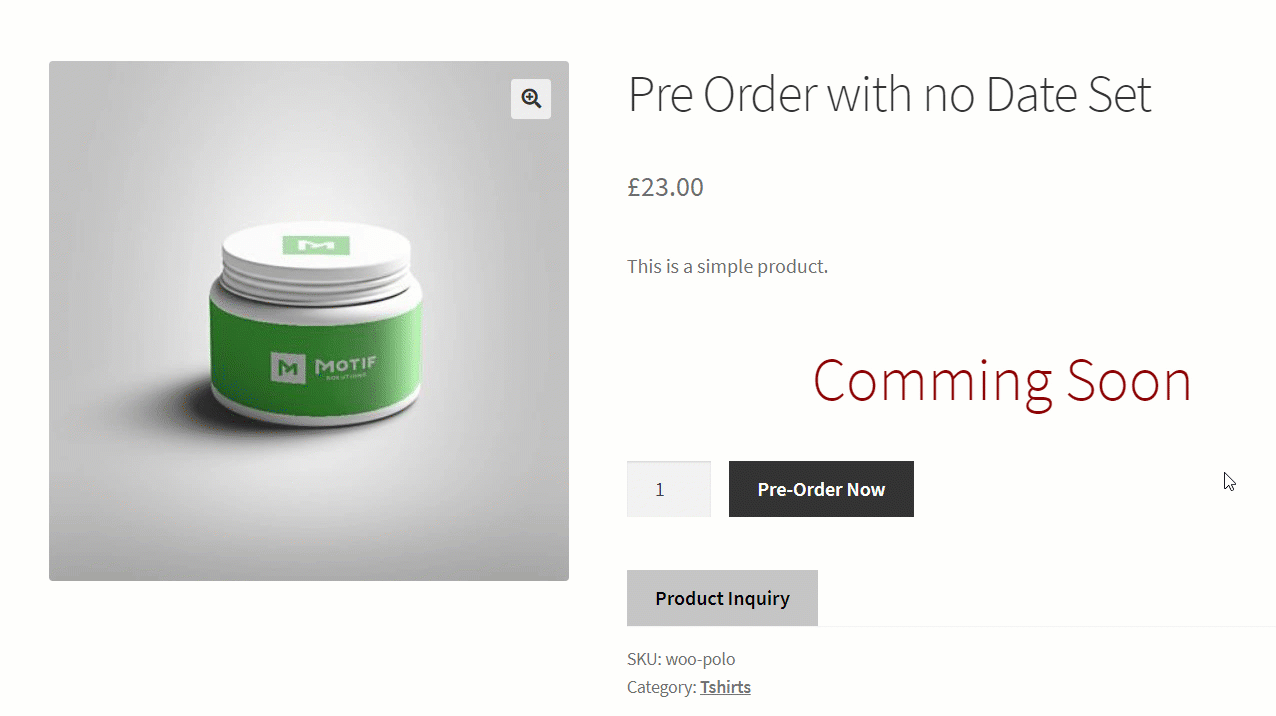 WooCommerce Pre-Order Sales