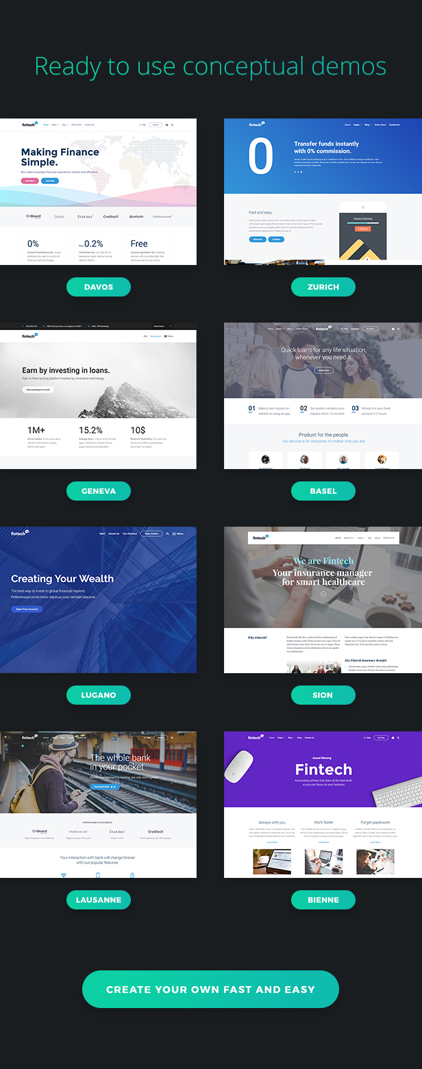 Fintech WP - Financial Technology and Services WordPress Theme - 1
