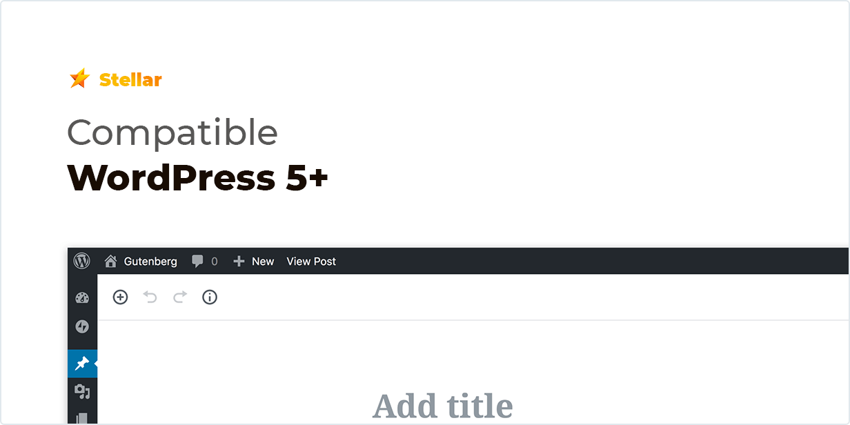 Stellar Rating WordPress plugin is compatible with WordPress 5+