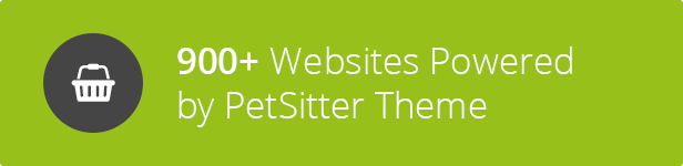 900+ users - Pet Sitter WordPress Theme Responsive