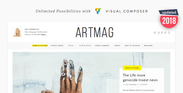 Artmag - Clean WordPress Blog and Magazine Theme