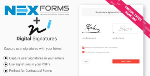 Digital Signatures for NEX-Forms
