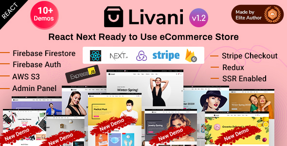 Livani - React Next eCommerce Store + Admin Panel